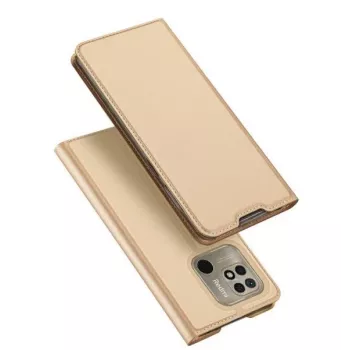 Dux Ducis Xiaomi Redmi 10C Skin Pro Θήκη Flip Χρυσή