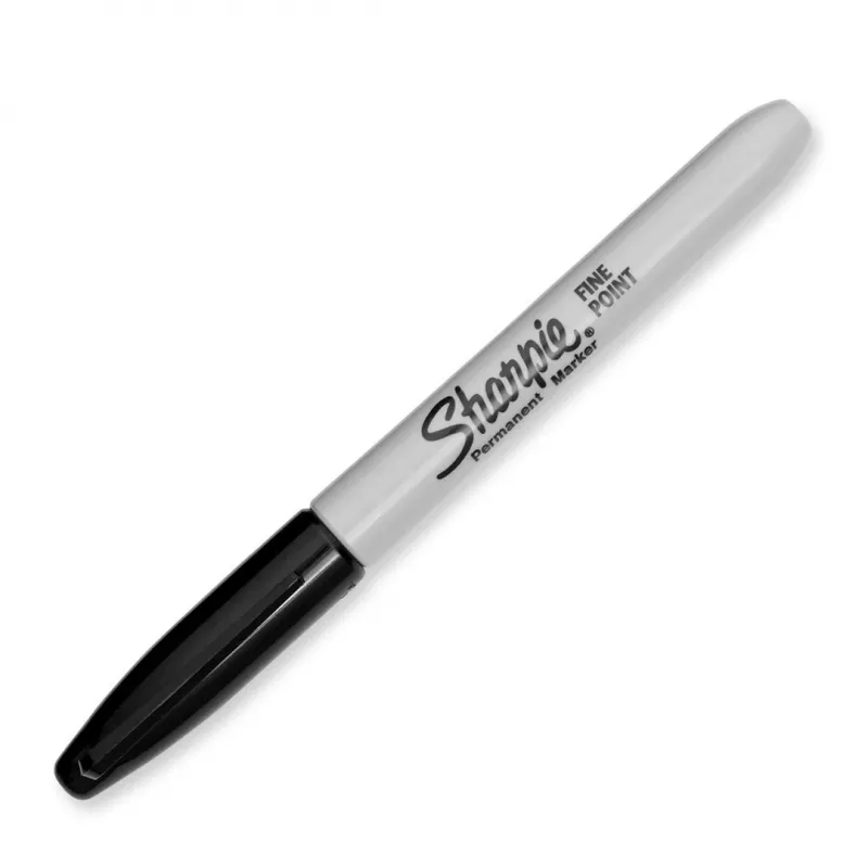 DYMO Sharpie μαρκαδόρος μόνιμος λεπτής μύτης μαύρος (συσκευασία 2 τεμ.)
