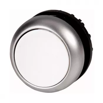 Eaton M22-DL-W ενεργοποιητής μπουτόν, λευκό, μεταλλικός δακτύλιος, 22,5 mm