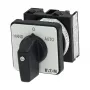 Eaton T0-1-15431/E 1-πολικός διακόπτης με έκκεντρο 20A, 690V AC, Μαύρο/Γκρι, μπροστινή στερέωση, IP65