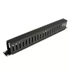 Eaton Tripp Lite Series Rack Enclosure Οριζόντιος Διαχειριστής Καλωδίων (Finger Duct) 1URM - Μαύρο - 1U - 19 ίντσες