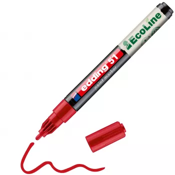 Edding 51 EcoLine Μαρκαδόρος βερνικιού Κόκκινο 1-2 mm 4-51-002
