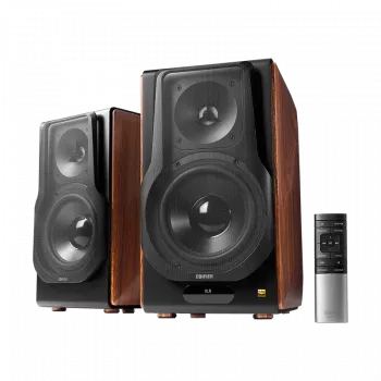 Edifier S3000MKII Premium Ασύρματα Ηχεία Ραφιέρας 2.0, Καφέ
