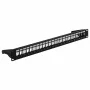 EFB 19 ίντσες 1U Patchpanel, 24-Port, Μεταλλικό, Αναδιπλούμενο, Μαύρο RAL9005