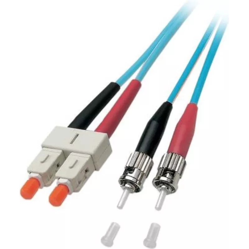 EFB Duplex Καλώδιο patch οπτικών ινών SC-ST OM3 50/125µm LSZH Aqua 5m