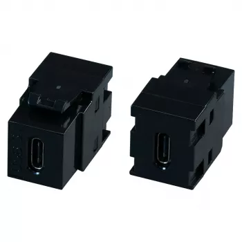 EFB Elektronik EB560 Προσαρμογέας USB-C Keystone, 10 Gbit/s, 60 W PD, Μαύρο