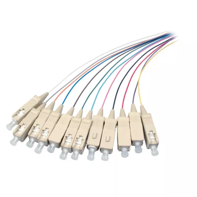 EFB Elektronik O1022.2 σετ pigtail οπτικής ίνας SC μονορυθμικό 9/125 µm OS2, 12 χρώματα, 2 m