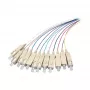EFB Elektronik O1022.2 σετ pigtail οπτικής ίνας SC μονορυθμικό 9/125 µm OS2, 12 χρώματα, 2 m