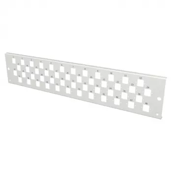 EFB Elektronik VSB2HE-FP-48E2-D-RDM 2U Μετωπική πλάκα για 48x E2000 Duplex, Γκρι