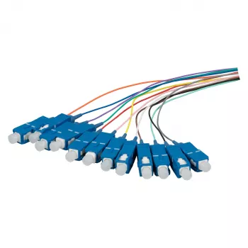 EFB Fiber Optic Pigtail SC OS2 G657A2 Σετ 12 χρωμάτων 2m