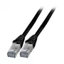 EFB K5538SW.7,5 Cat.6A S/FTP TPE καλώδιο patch RJ45 7,5m μαύρο