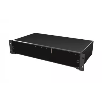 EFB VSB2HE-A-SW 2U συρόμενο κουτί συγκόλλησης rack, χωρίς εξοπλισμό, μαύρο, χωρίς μπροστινό πάνελ