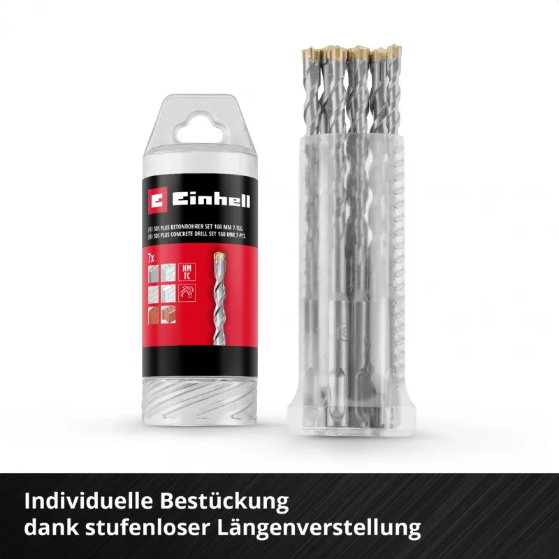 Einhell 265510 Σετ Τρυπανιών SDS-plus, 7 τεμ., Ø 6-14 mm, 160 mm
