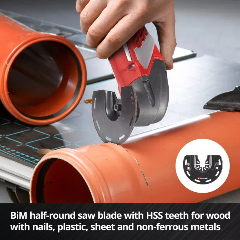 Einhell 708135 XL-PLUS-CASE BiM HSS Σετ Αξεσουάρ Πολυεργαλείου, 10 Τεμάχια