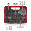 Einhell 708135 XL-PLUS-CASE BiM HSS Σετ Αξεσουάρ Πολυεργαλείου, 10 Τεμάχια