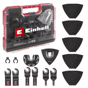 Einhell 708135 XL-PLUS-CASE BiM HSS Σετ Αξεσουάρ Πολυεργαλείου, 10 Τεμάχια