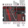 Einhell E-Case Σετ εργαλείων μηχανικού 201 τεμαχίων (Χάλυβας χρωμίου-βαναδίου, στοιβαζόμενο) (370513)