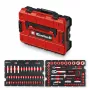 Einhell E-Case Σετ Εργαλείων 92 τεμ. (370514) - Χάλυβας Χρωμίου-Βαναδίου, Μαύρο/Κόκκινο