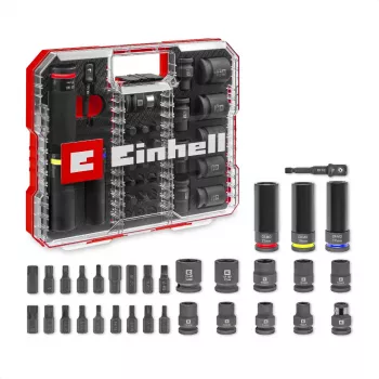 Einhell Impact Bit and Socket Set 1/2 inch 32 Τεμ. σε Θήκη XL