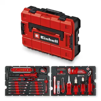 EINHELL-KWB E-Case Βαλιτσάκι Εργαλείων Μετακόμισης, 79 τεμ. (Μαύρο/Κόκκινο)
