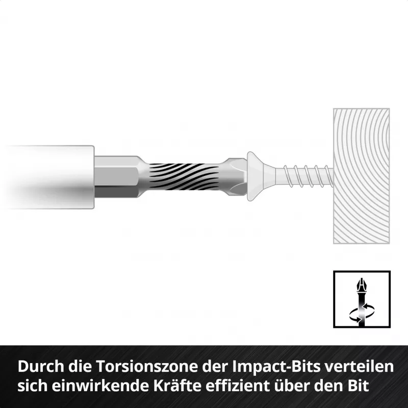 EINHELL-KWB Σετ Μυτών Impact σε M-CASE, 39 Τεμ. (με Καστάνιες)