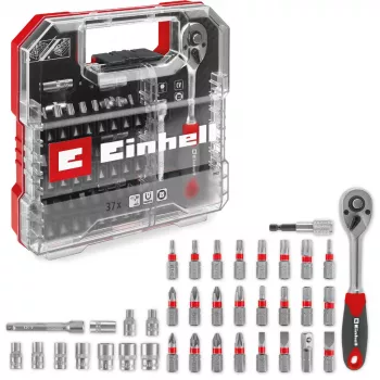 EINHELL-KWB Σετ Καστάνιας και Μυτών 1/4 Ίντσας 37 Τεμ. σε L-CASE