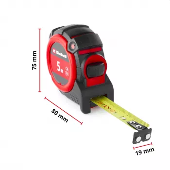 EINHELL-KWB Μεζούρα, 5 m (Μαύρο/Κόκκινο)