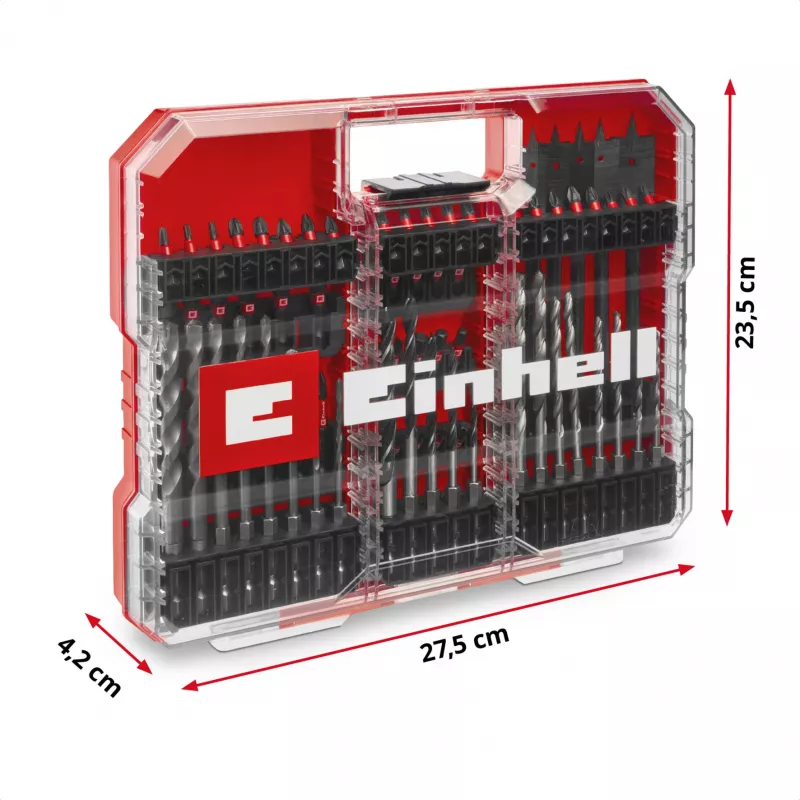 EINHELL XL-CASE Σετ Μυτών Κρούσης και Τρυπανιών, 95 τεμ., Σετ Τρυπανιών & Μυτών