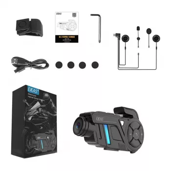 EJEAS K1Pro Ενδοεπικοινωνία Μοτοσυκλέτας με Καταγραφέα 1080P