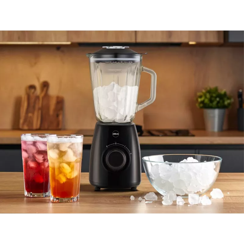 ELDOM BK6 NOXAR Μπλέντερ, 1,8 L σκληρό γυαλί, Μαύρο, 22000 U/min, Pulse