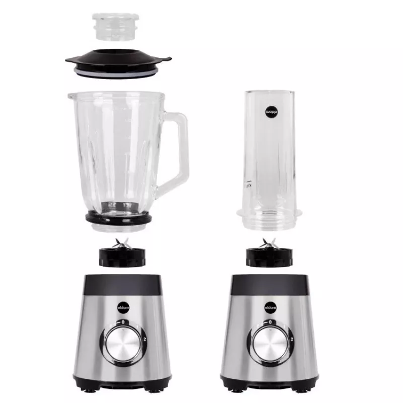 ELDOM BK7S STALO 2.0 L επιτραπέζιο μπλέντερ 1000 W μαύρο/ασημί