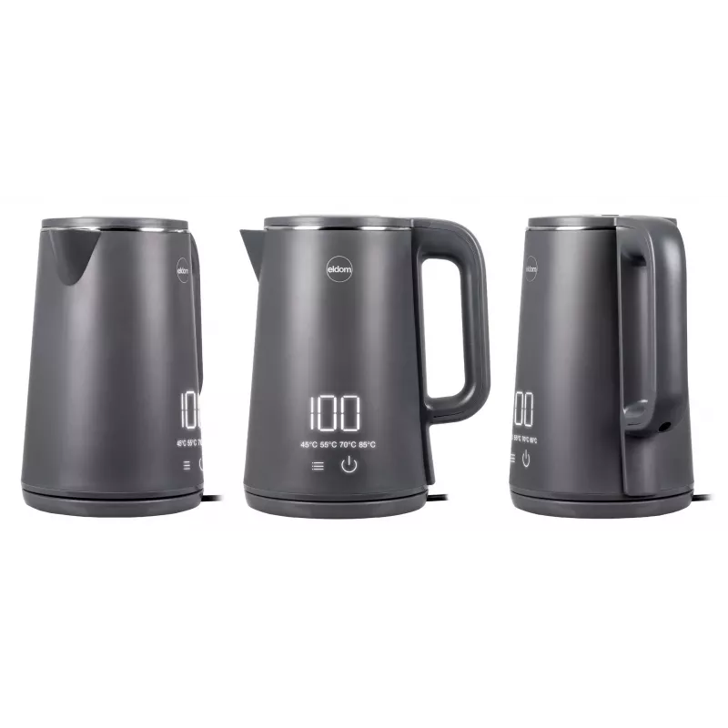 ELDOM C515S Ασύρματος Βραστήρας Γκρι 1,8L 2000W