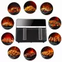 ELDOM FR200 φριτέζα θερμού αέρα, 9 L, 2200 W, Dual Drawer