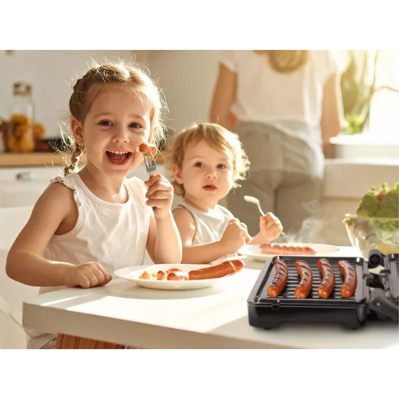 Eldom GK110 Γκριλ επαφής, 800 W, μαύρο/ασημί