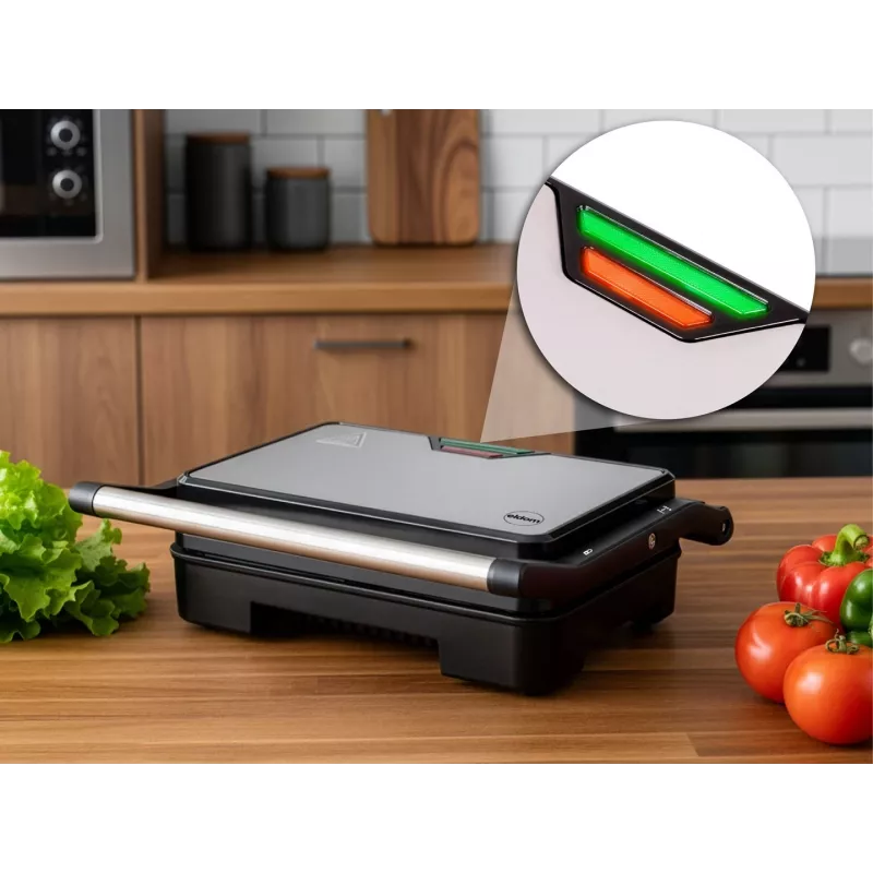 Eldom GK110 Γκριλ επαφής, 800 W, μαύρο/ασημί