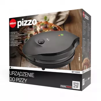 ELDOM ST1000 Pizzo Μηχανή πίτσας, 1450 W, πλάκα 32 cm, μαύρο