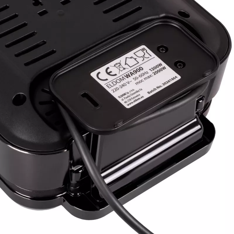 ELDOM WA900 Βάφλας 1200W Μαύρο
