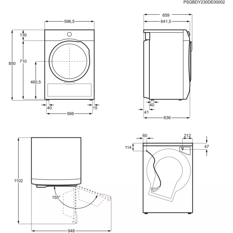 Electrolux 700 DelicateCare 9kg στεγνωτήριο με αντλία θερμότητας
