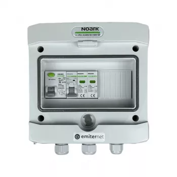 EMITER Συνδυασμός Πινάκων AC Hermetic IP65 με Απαγωγό Υπέρτασης AC Noark Τύπου 2, 16A 1-Φασικό, RCD Τύπου A 40A/300mA