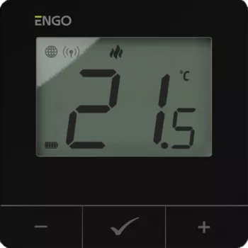 ENGO Controls E25-BATB Έξυπνος θερμοστάτης Wi-Fi, Επιτοίχια τοποθέτηση, Λευκό