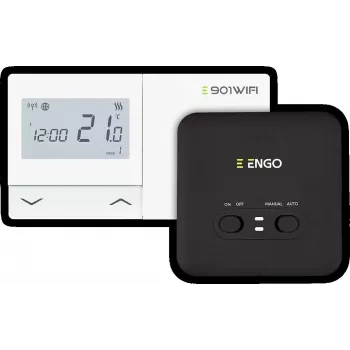 ENGO Controls E901-WIFI Smart Θερμοστάτης χώρου, μπαταρίας, λευκό
