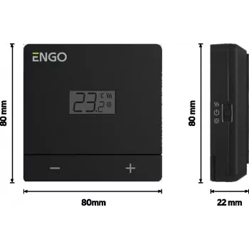 ENGO Controls EASY-230B Ασύρματος προγραμματιζόμενος θερμοστάτης χώρου ημέρας