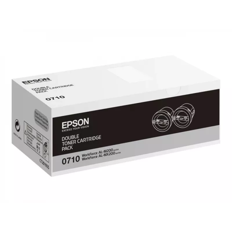 Epson 0710 - Συσκευασία 2 τεμ. - Υψηλή Χωρητικότητα - Μαύρο