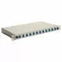 Equip 12-Port LC Duplex OS2 κουτί συγκόλλησης οπτικών ινών, 1U Rackmount, γκρι