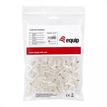 Equip Cat.6A RJ45 Θωρακισμένο βύσμα πεδίου χωρίς εργαλεία (Συσκευασία 100 τεμ.)