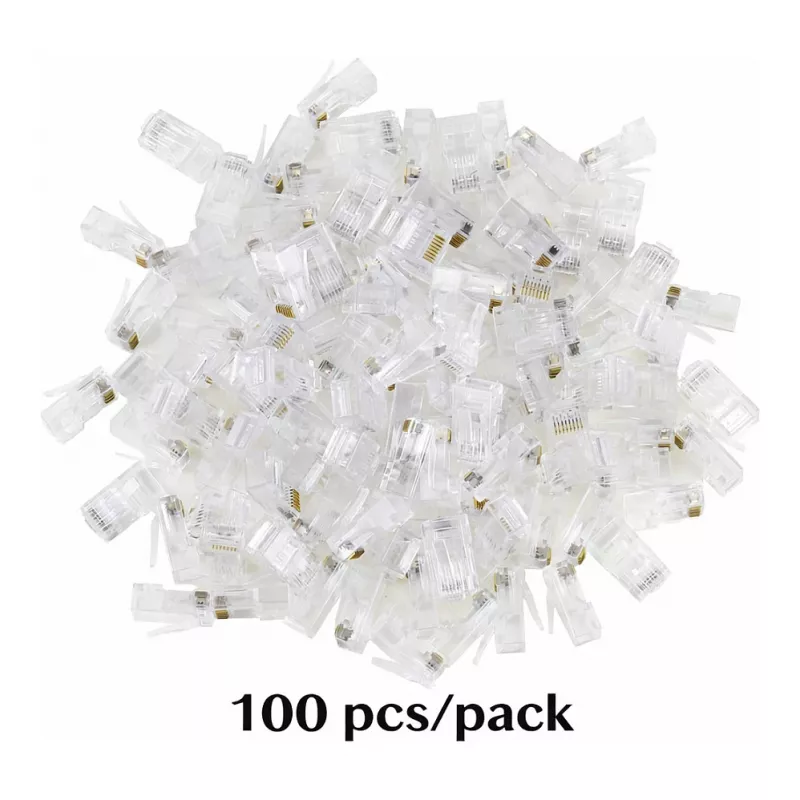 Equip Cat6 RJ45 UTP Unshielded Connector Kit (100 τεμ.) - Διαφανές