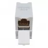 Equip Cat6A θωρακισμένος προσαρμογέας Keystone 1xRJ45 ράγας DIN γκρι
