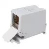 Equip Cat6A θωρακισμένος προσαρμογέας Keystone 1xRJ45 ράγας DIN γκρι