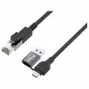Equip GigaBit Προσαρμογέας USB-C+A σε RJ45, μαύρο
