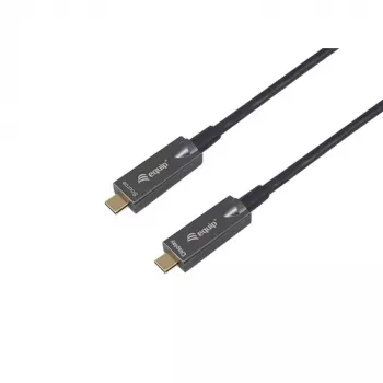 EQUIP USB-C σε C Ενεργό Οπτικό Καλώδιο 7,5 m 8K 60 Hz PD 60 W 10 Gbit/s Μαύρο